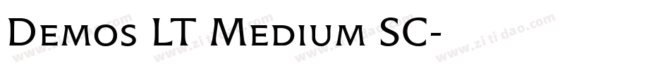 Demos LT Medium SC字体转换